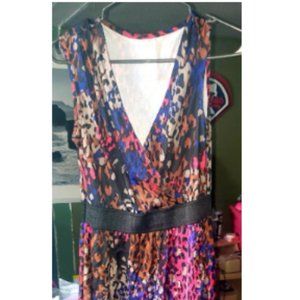 Colorful Animal Print Dress NWOT